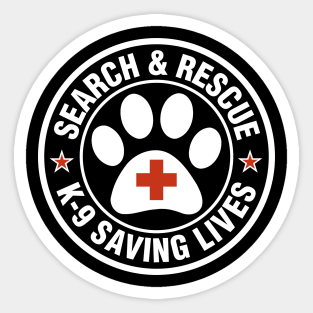 K9 Search & Rescue Sticker